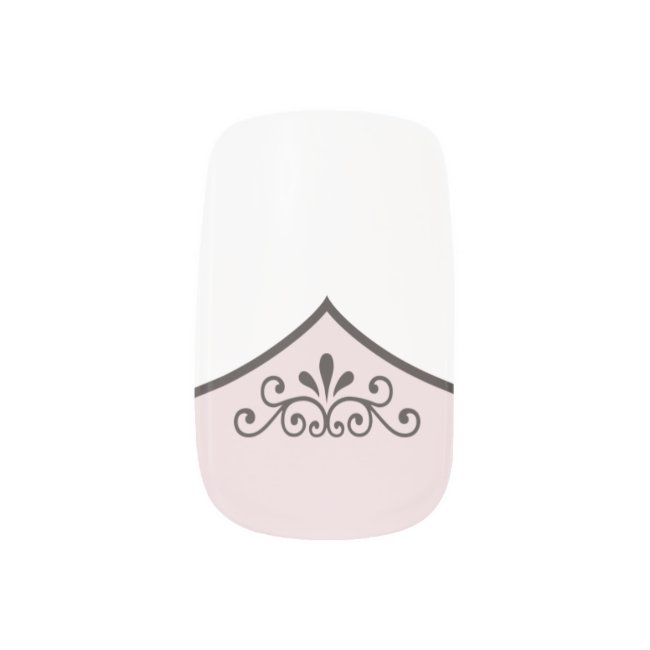 Fancy Faux French Tip Manicure with ANY COLOR Base