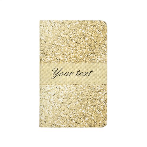 Fancy Faux Gold Glitter Personalized Journal