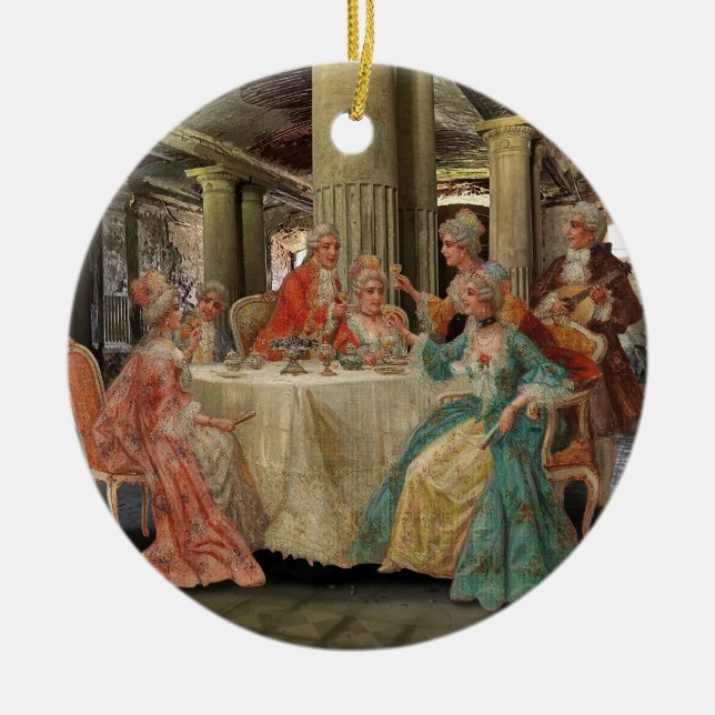 Fancy Feast Ceramic Ornament (Front)