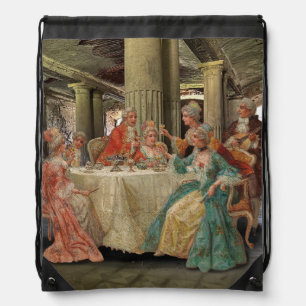 Fancy Feast Drawstring Backpack