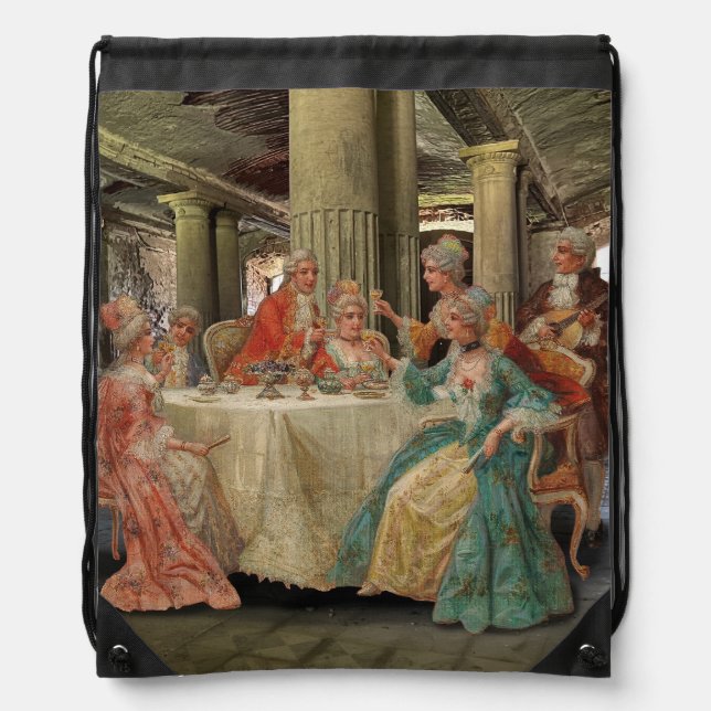 Fancy Feast Drawstring Backpack (Front)