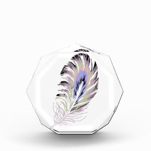 Fancy Feather Acrylic Award