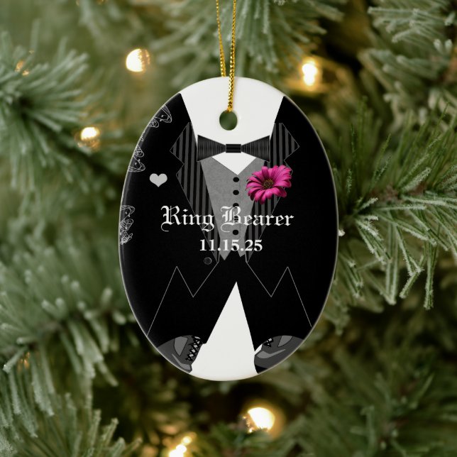 Fancy Feet Ring Bearer Wedding Christmas Ornament (Tree)