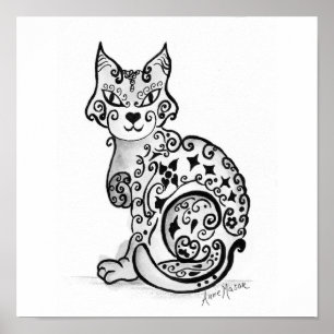 Fancy Feline Poster