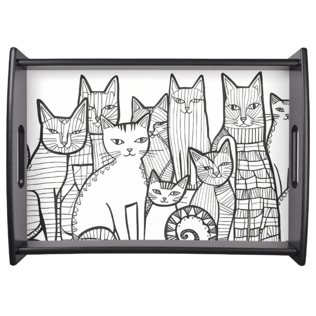 Fancy Feline Serving Tray (Front)