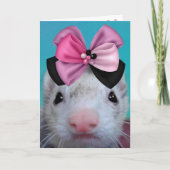 Fancy Ferret Birthday Card | Zazzle