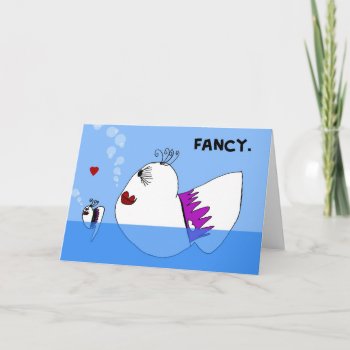 Fancy Fish Notecard by AnimalsByAva at Zazzle