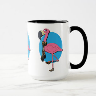 Fancy Flamingo 15 oz Combo Mug