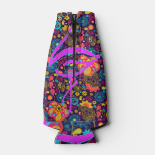 Fancy flamingo bottle cooler