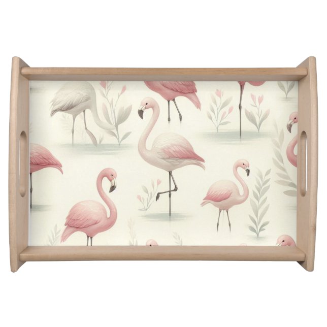 Fancy Flamingo Serving Tray (Front)