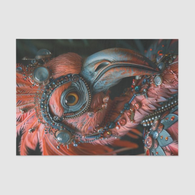 Fancy Flamingo Tissue Paper (Front)