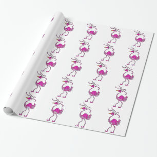 Fancy Flamingo Wrapping Paper