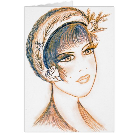 Fancy Flapper Card