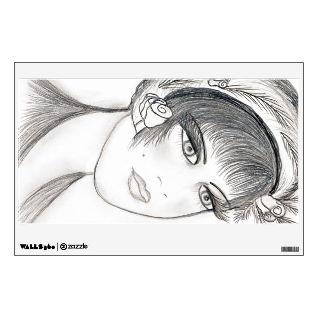 Fancy Flapper Wall Decal (Front)