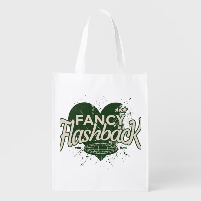 Fancy flashback grocery bag (Front)