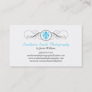 Fancy Fleur de Lis Business Card