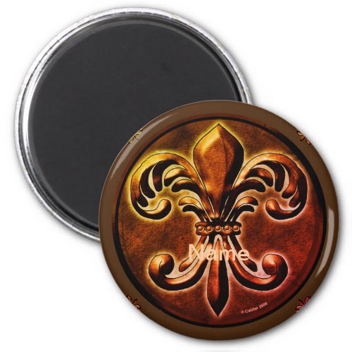 Fancy Fleur De Lis Magnet