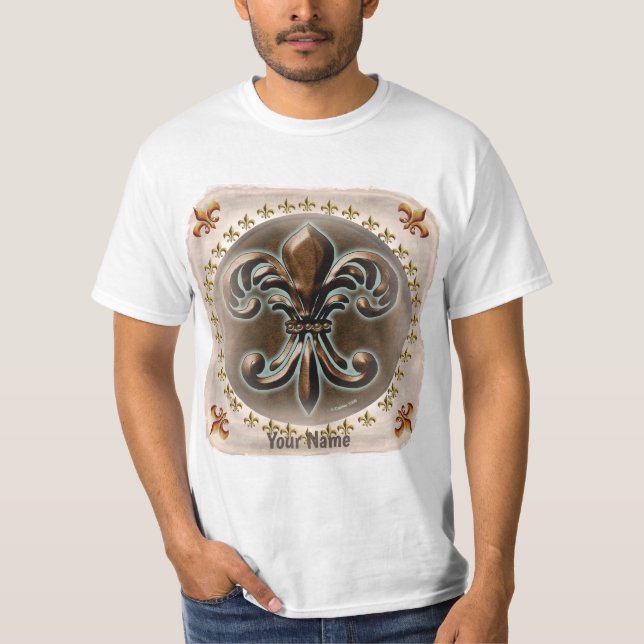 Fancy Fleur De Lis t-shirt (Front)