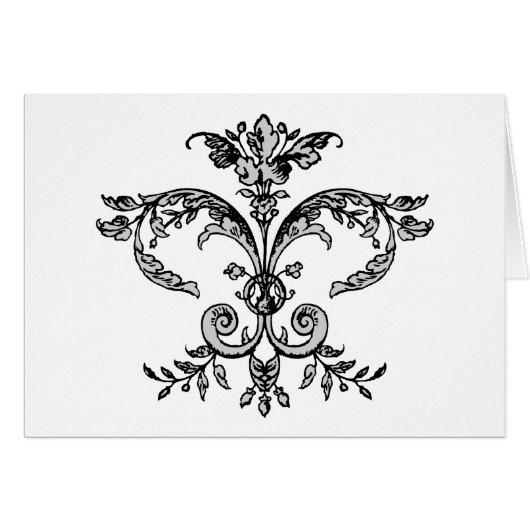 Fancy Fleurish BW (Front Horizontal)