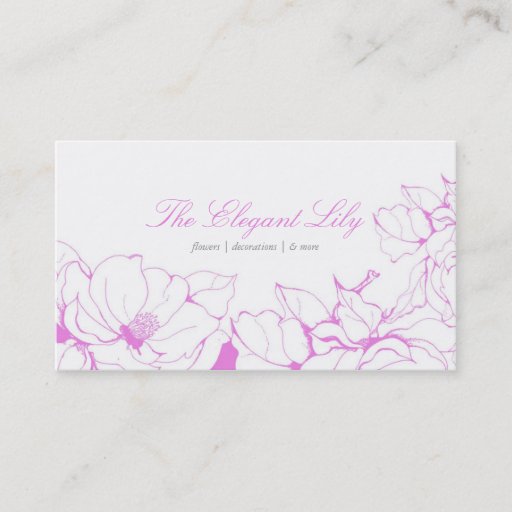 Customizable Fancy Floral Business Card Templates