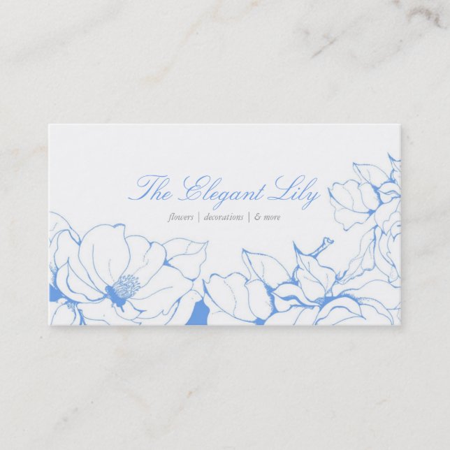 Fancy Floral Business Card (Front)