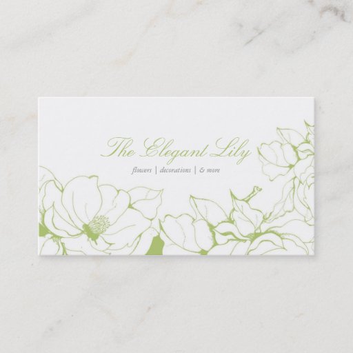 Customizable Fancy Floral Business Cards