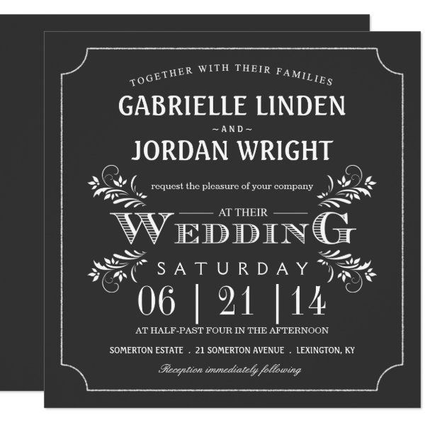 161728189097901817 Fancy Floral Chalkboard Wedding Invitations