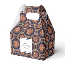 Fancy Flower and Star Shapes Pattern Birthday Favor Boxes