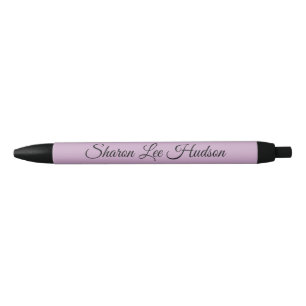 Fancy Font Lavender & Black Pen