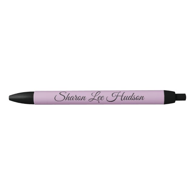 Fancy Font Lavender & Black Pen (Front)