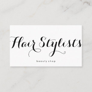 Fancy Font Minimalist Business Card
