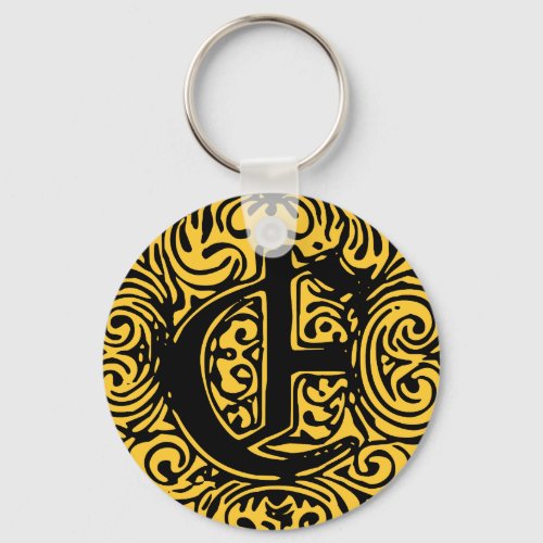 Fancy Font Monarchia E Letter E Alphabet E Keychain