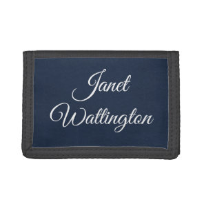 Fancy Font Tri-fold Wallet