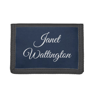 Fancy Font Tri-fold Wallet