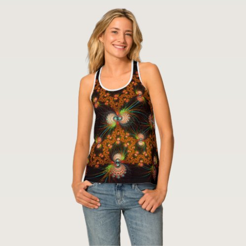 Fancy fractal pattern tank top