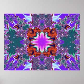 Fancy Fractal Poster by DonnaGrayson at Zazzle