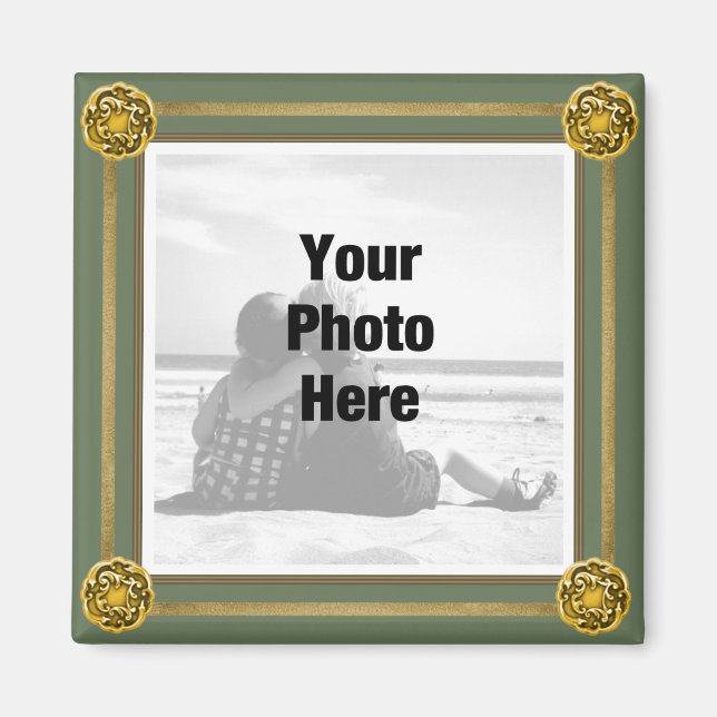 Fancy Frame  Photo Magnet (Front)