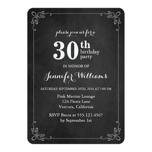 Chalkboard Invitation Paper 6