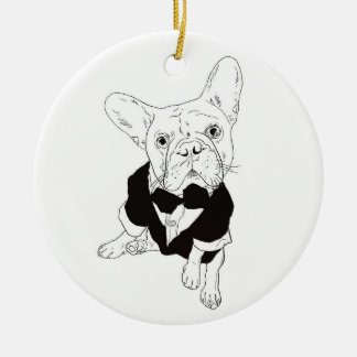 Fancy Frenchie Ornament