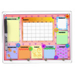 Fancy Frills Dry Erase Board With Keychain Holder