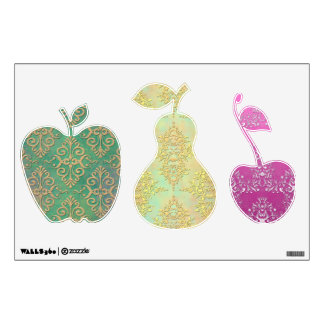 Fancy Fruit Damask Wall Decals