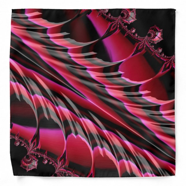 Fancy & Fun Fractals With Cool Mandala Patterns Bandana (Front)