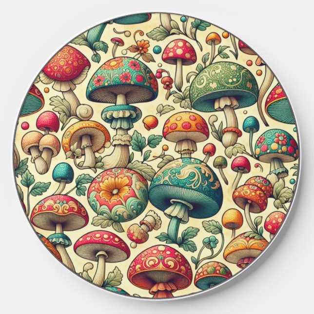 Fancy Fungi Wireless Charger (Front)