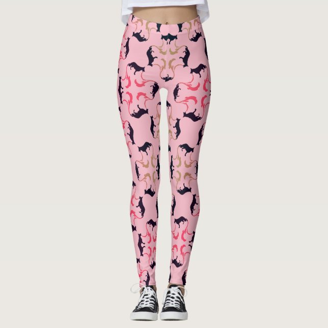 Fancy German Shepherd de luxe Leggings (Front)