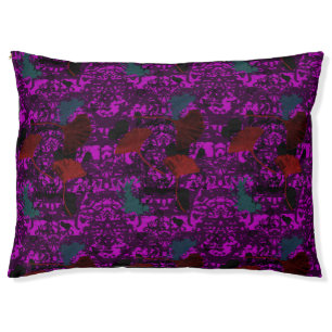Fancy Ginkgo Grunge Dog Bed