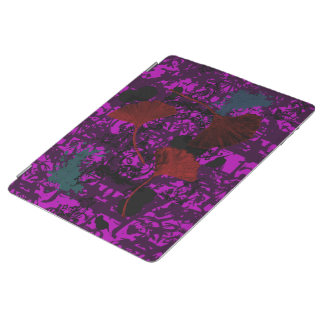 Fancy Ginkgo Grunge Ipad Cover Purple