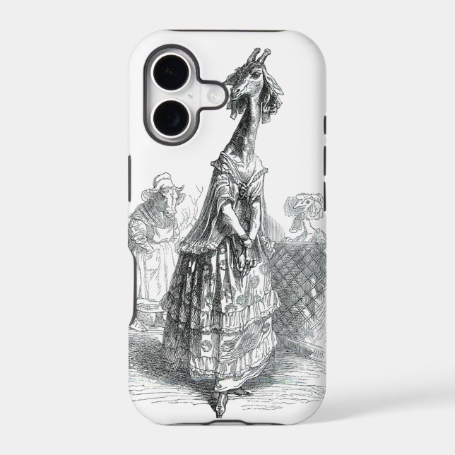 Fancy Giraffe Iphone Case (Back)