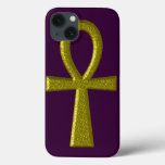 Fancy Gold Ankh iPhone 13 Case
