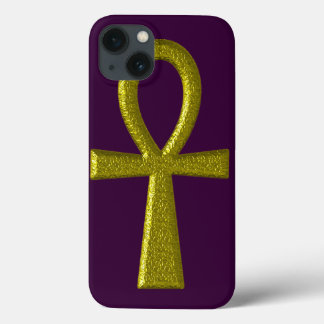 Fancy Gold Ankh iPhone 13 Case