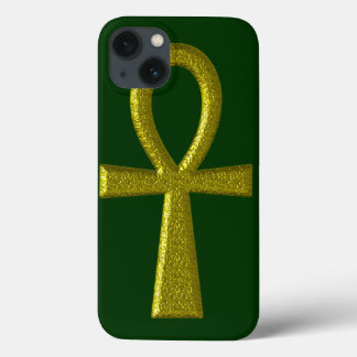 Fancy Gold Ankh iPhone 13 Case